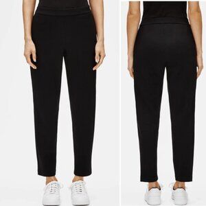 EILEEN FISHER Flex Tencel™ Ponte Pull-On Pants in Black, size PM